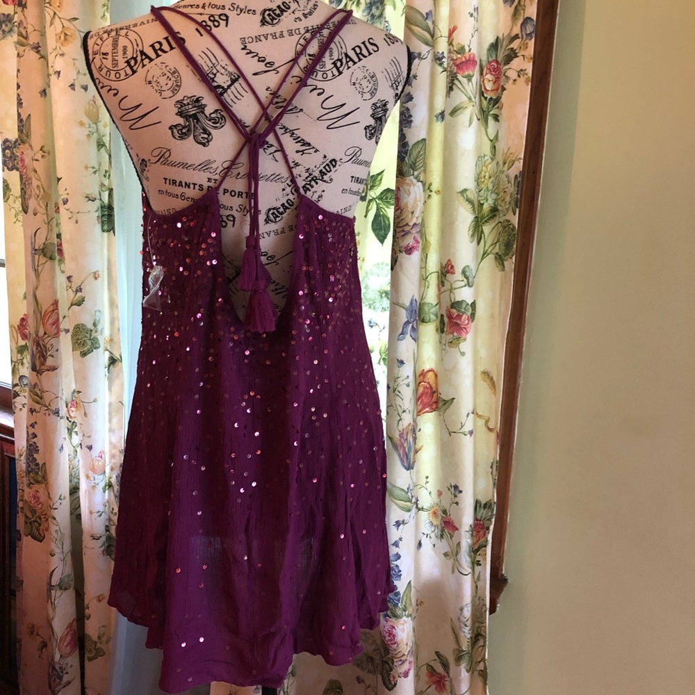 Intimately Free People Plum Mini Dress. - Picture 5 of 6
